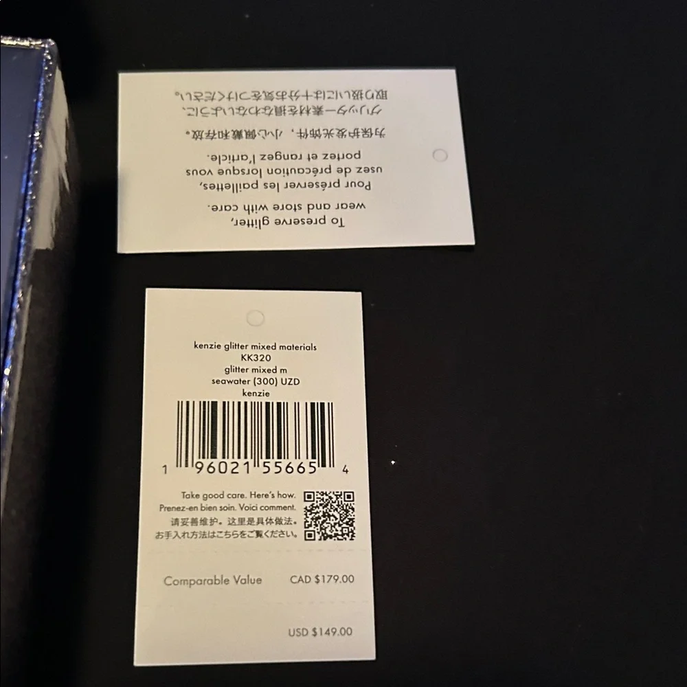 Kate Spade Seawater Green Kenzie Boxed Glitter Card Holder Wallet - Picture 10 of 15